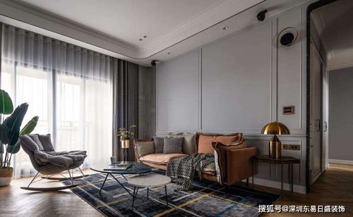 享受雅致格调,深圳装修公司109㎡美式风格装修效果图